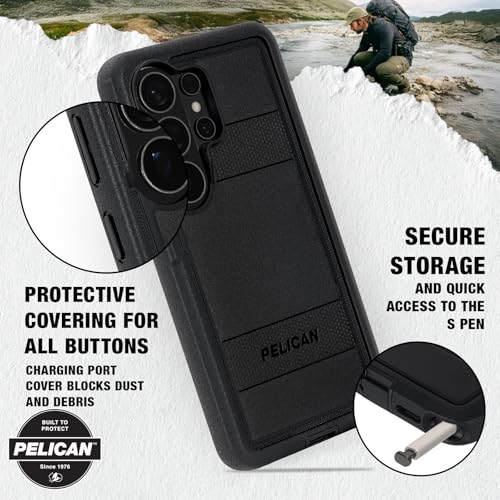 Pelican Voyager Samsung Galaxy S26 Ultra Case - Rugged Phone Case - Black - image 9