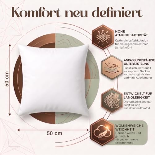 Utopia Bedding Outdoor Kissen wetterfest 50x50 cm 4er Set Kissen für Couch – Ansicht 3