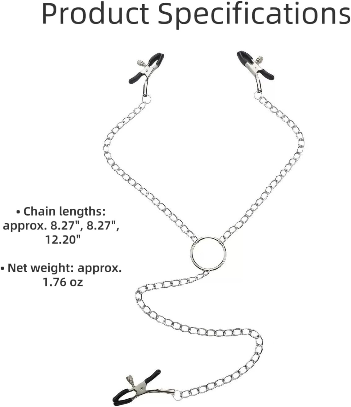 Playful cat Nipple Clamps Adult Sex Toys ，clit clamp Adjustable Non-Piercing Body Chain Clip Jewelry