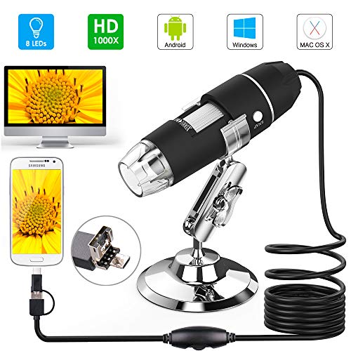 USB Microscope, Splaks 1000x High Power USB Digital Microscope 3 in 1 PCB