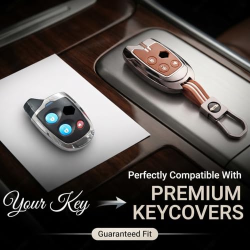 Image of Coll of Fest Premium Metal Silicone Brown Key Cover Compatible with Maruti Suzuki Nippon 3 Button Smart Key Cover Metal & Silicon Protection Glow in the Dark