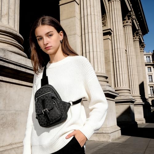 Image of Crossbody Sling Bag for Women & Men | Trendy Checkered, Fanny Pack, Waist Bag, Travel, Festival & Daily Commute