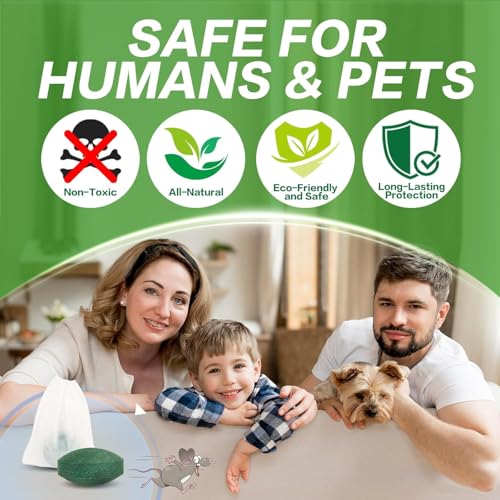 Image of Rat Repellent for Car Home Pack of 10 Tablet Rodent & Mouse Repellent Peppermint Oil to Protect Wires in Car, Bike & Truck Engine No Kill Only Repels Home Indoor-Outdoor Garage Rat Controller Pills to Keep Rodents Out of Car