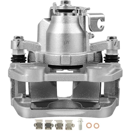 Image of SCITOO 18B5467 Rear Left Driver Side Brake Caliper Fits For Ford For Explorer For Flex For Taurus 2013-2019,For Lincoln For MKS 2013-2015,For Lincoln For MKT 2013-2019, With Bracket,1PC