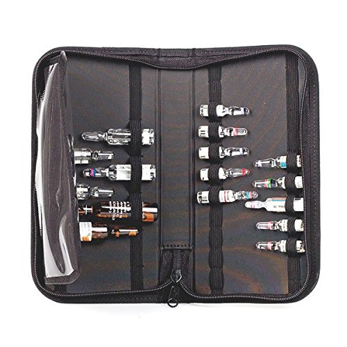 Ampullarium Atmos 016431 de piel sintética negra funda resistente y elegante
