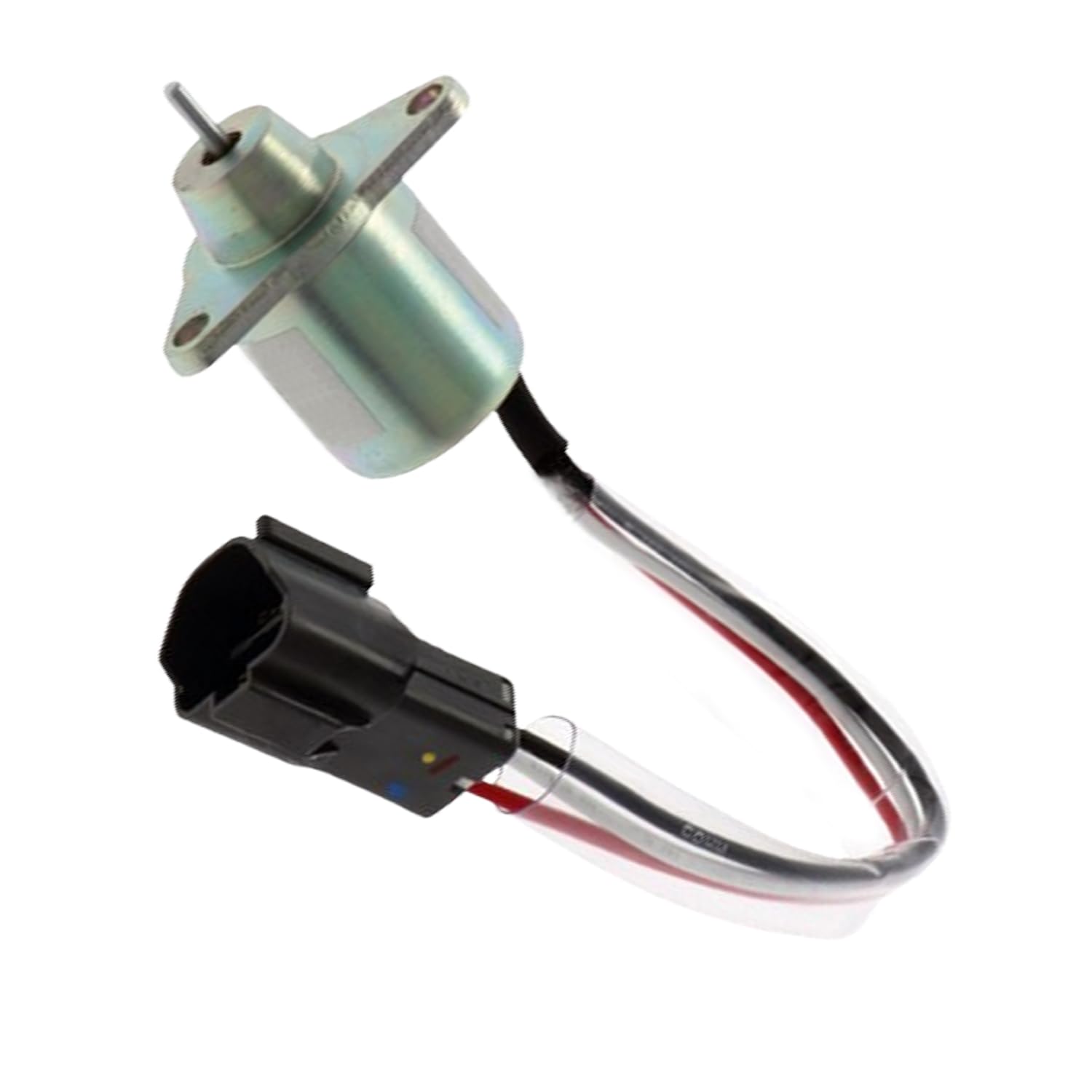 Congparts 12V Fuel Shut Off Solenoid 4626346 Compatible with Hitachi Excavator ZAXIS17U-2 ZAXIS27U-2 ZAXIS27U-3 ZAXIS35U-2 ZX50U-3F ZX52U-3 ZX52U-3F ZX60USB-3 ZX60USB-3F ZX65USB-3F ZX8-2
