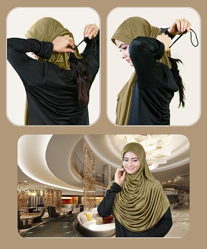Image of Mehar Hijab Stretchable Frilled Hijab Scarf for Muslim Women | Soft Polyester Stylish Hijab for Women & Teenagers Faeezah Hijab
