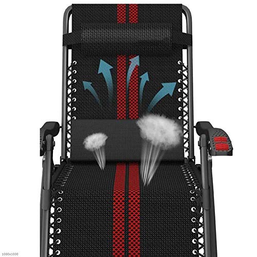 Chaises longues légères pliantes au design épuré avec coussin moelleux - 5