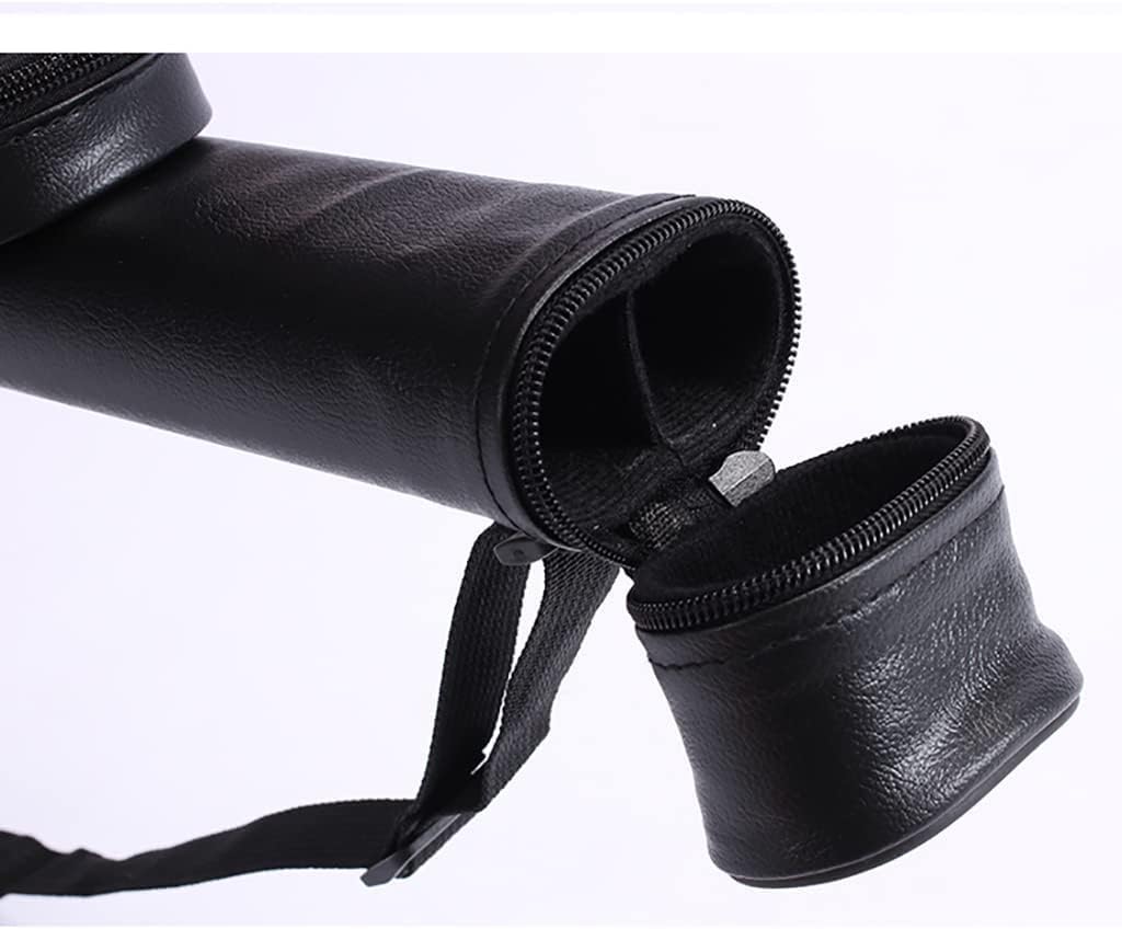 Pool Cue Case Hard Billiard Cue Carrying Case,Billiard Cue Bag,with Top Zipper and Shoulder Strap,Holds 2pc 3/4 Billiard Cues,Made of Faux Leather-C||120cm