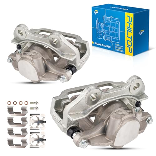 Image of PHILTOP Brake Caliper Rear Compatible with 1999-2002 Chevrolet Silverado 1500, 1999-2002 GMC Sierra 1500, 2000-2001 Chevrolet Tahoe, 2000-2001 Chevrolet Suburban 1500, 18-B4727, 18-B4726