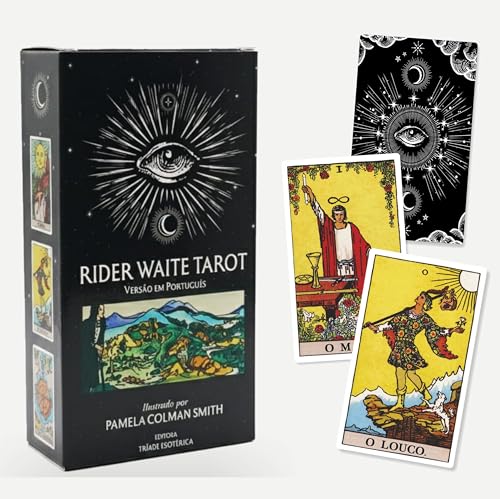O Tradicional Tarot Rider Waite para iniciantes Português 78 cart...