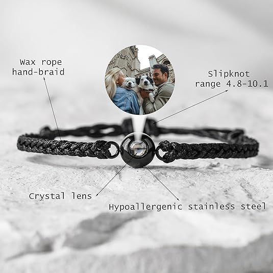 Custom Bracelets with Picture Inside for Women for Man, Photo Bracelet Customized Picture, picture bracelet personalized photo, Memorial Gifts for Loved One2