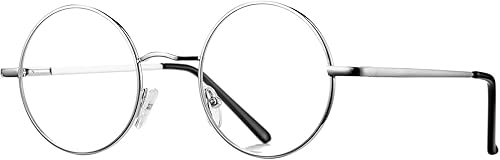 Miniatura 8 de Pro Acme Lentes transparentes sin receta con marco metálico redondo pequeño retro