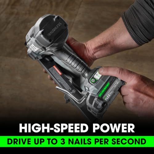 Image of FLEX 24V Brushless Cordless 15 Gauge 1-1 /4-inch to 2-1 /2-inch Angled Finish Nailer Kit with 2.5Ah Lithium Battery and 160W Fast Charger - FX4311B-1A
