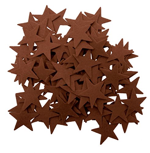 Están nunca después de 1,5 pulgadas marrón 85pc fieltro pegatinas de estrellas