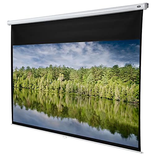 celexon Economy Rollo-Leinwand 110 | 240x135 cm 16:9 | manuell ausziehbare 4K, Full-HD Beamerleinwand für Projektionen im Heimkino & Büro | Wand- & Deckenmontage/zum Aufhängen
