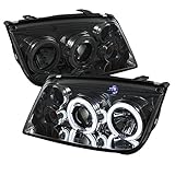 Spyder Auto PRO-YD-VJ99-CCFL-SM Volkswagen Jetta Smoke CCFL LED Projector Headlight