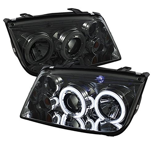 Spyder 5039378 Volkswagen Jetta 99-05 Projector Headlights (does not fit the Jetta 2.5) - CCFL Halo - Smoke - High H1 (Included) - Low H1 (Included)