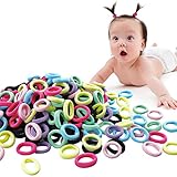 🌈 【Angenehm zu Tragen: 】Mit diesen Gummibändern lassen sich einfach Zöpfe für Babys und Kinder binden. Das Nahtlose Haargummi ist schonend, hat keine Metallteile. Und es ziept oder macht Ihre Haare kaputt nicht.