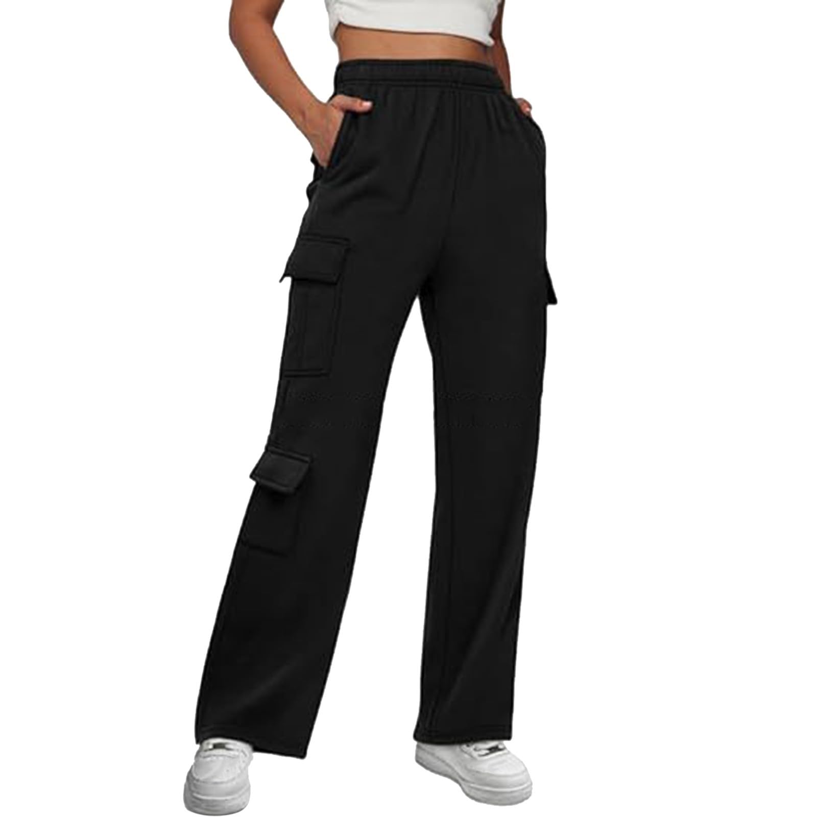 Pantalon cargo femme droit pour un look de bureau chic ou une séance de jogging - 7