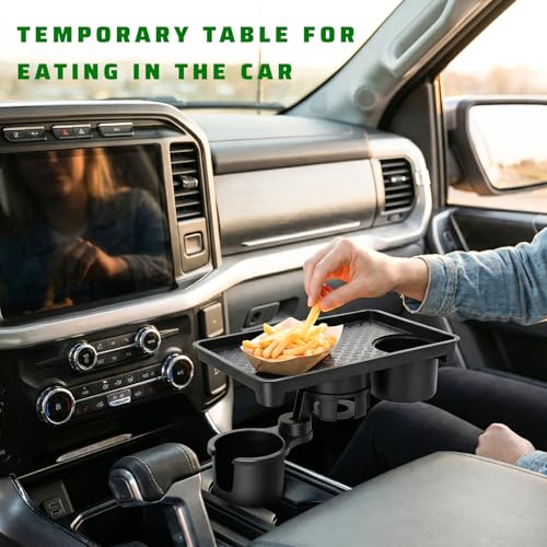 Bandeja Portavasos para Auto 2 en 1 con Rotación 360° miniatura 6