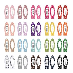 Ruyaa 40-Pack Baby and Toddler Hair Clips – 20 Colors Snap Clips for Girls,Baby Barrettes Premium Quality,Lightweight and Comfortable,Hair Accessories for Toddlers Kids Children