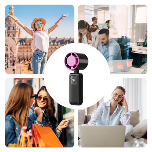 Ventilador de mano portátil contra el calor extremo ventilador personal eléctrico de viaje 5