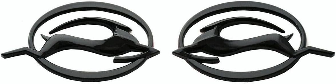 Aimoll Pair Set Impala Side Pillar Emblem Car Badge Trunk Left and Right 3D Sticker Replacement for Impala 10253595 (Gloss Black)