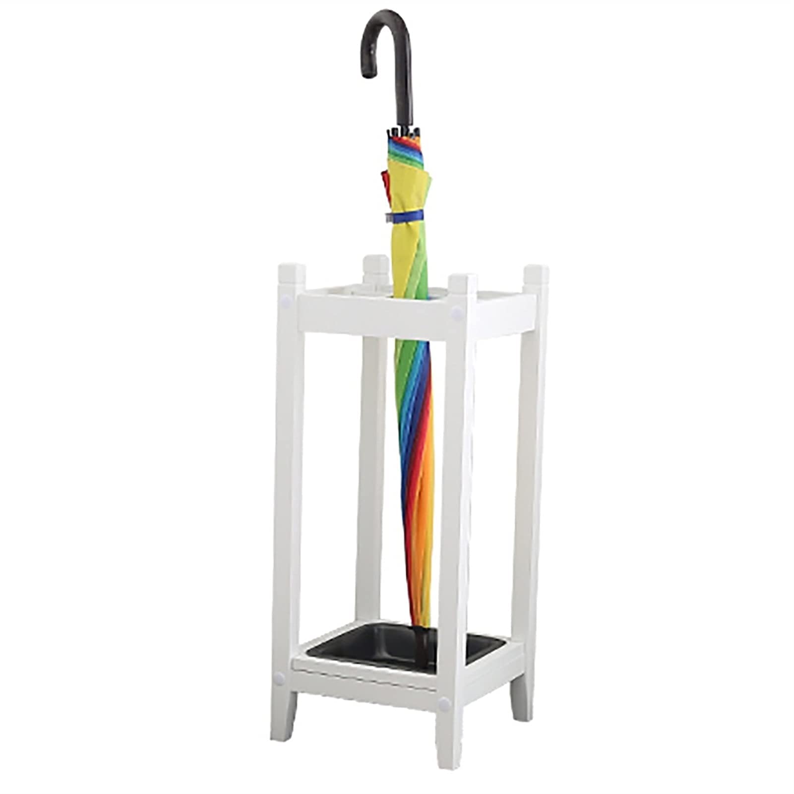 Porte-parapluie multifonctionnel avec bac d'égouttage contre les sols mouillés