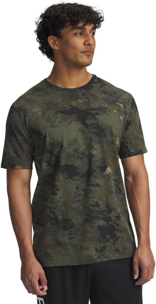 Under Armour Men's Project Rock All Over Print Short Sleeve T Shirt