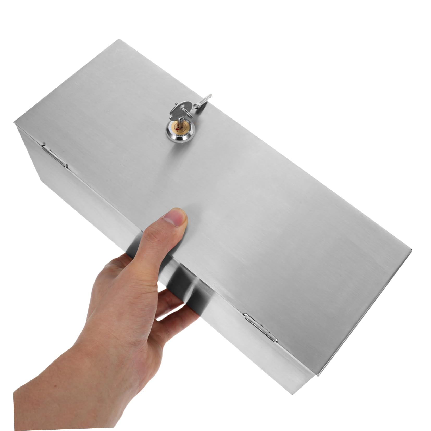 Scatola Protettiva Antifurto in Acciaio Inossidabile per Prese Elettriche da Parete Tipo Copertura e Resistente per Prese Muro Esterno con Design Interruttore