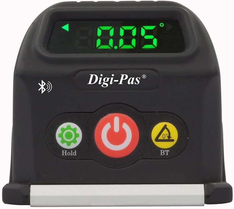 Digi-Pas 2-Axis Smart Cube Level, DWL-90PRO, WIRELESSLY displays leveling status on smartphone via BLUETOOTH, black, Small, Model: DWL90Pro