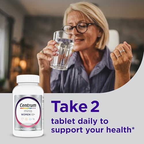Centrum Minis Silver Women's Multivitamin for Women 50 Plus, Multimineral Supplement with Vitamin D3, B Vitamins, Non-GMO Ingredients, Supports Memory and Cognition in Older Adults - 280 Ct - Image 6