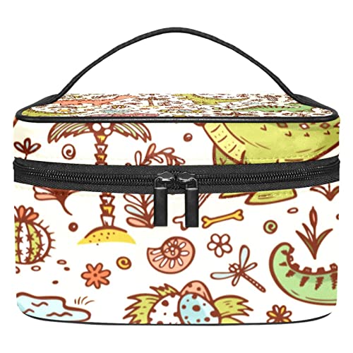 Pochette de cosmétiques dinosaure idéale pour ranger vos pinceaux en voyage