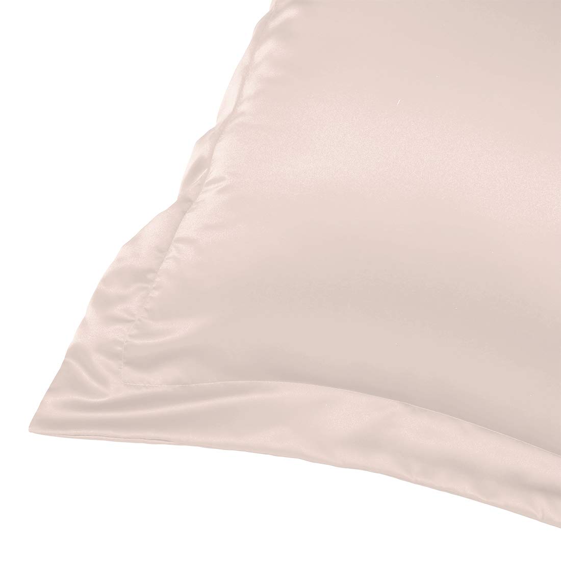 Lot De 2 Taies D'Oreiller En Satin De 40 X 80 Cm - Beige Brillant Et