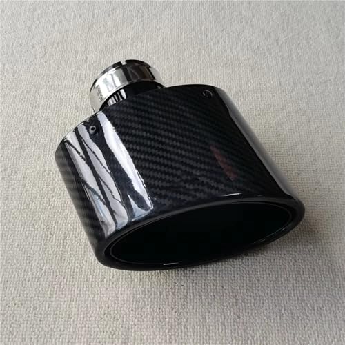Terminales de escape ovaladas con entrada de 51mm para coche tuning 6