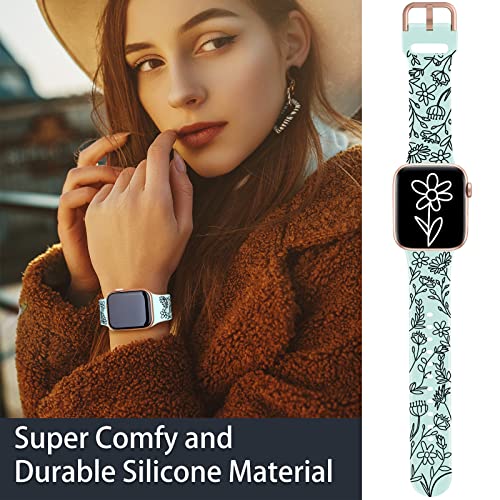 Image of ACESTAR Double Sided Band Compatible with Apple Watch Band 38mm 40mm 41mm /42mm(Series 11 10), Spider Web Cartoon Soft Silicone Replacement for iWatch Series 11 10 9 8 7 6 5 4 3 2 1 SE