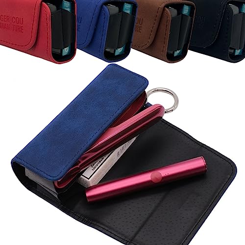 [4 couleurs] GC Étui compatible avec les accessoires IQOS Iluma ou orginals Duo 3.0 + Terea ou Heets Sticks Set Bleu