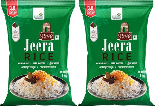 Image of India Gate Jeera Rice, 1kg (Pack of 2)