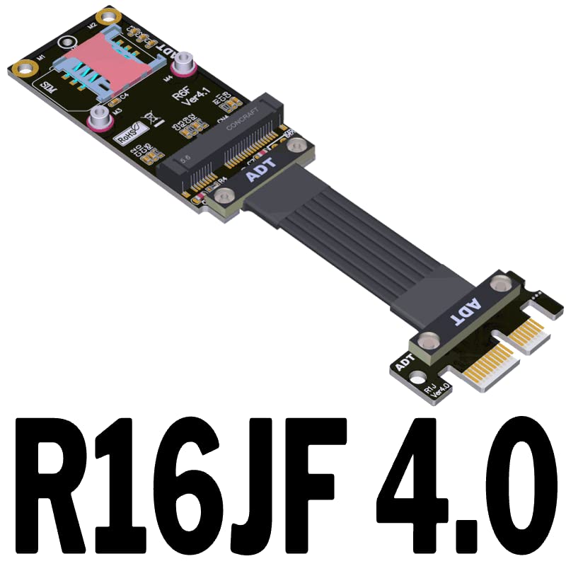 Cable MINI PCIe a PCIe 4.0 X1 de 50 cm para Espacios Estrechos 2