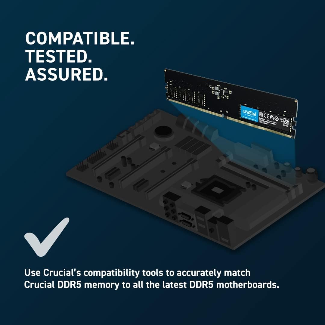 Crucial Basics 16GB DDR5-4800 UDIMM | Amazon.com.br