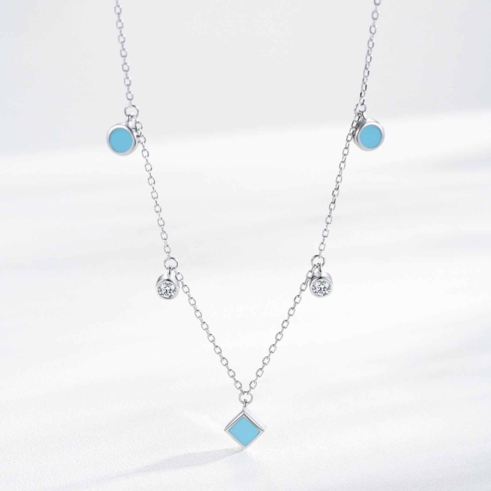 Collar de flores para mujer, collar con colgante de circonita cúbica 925, joyería de plata, regalo de moda para cumpleaños