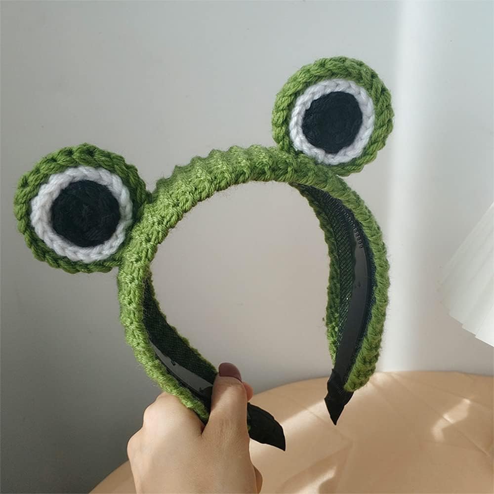 Frog Big Eyes Headband for Women SPA Skin Care Facial Hair Band Makeup Washing Hair Accessories (Green) - Image 5