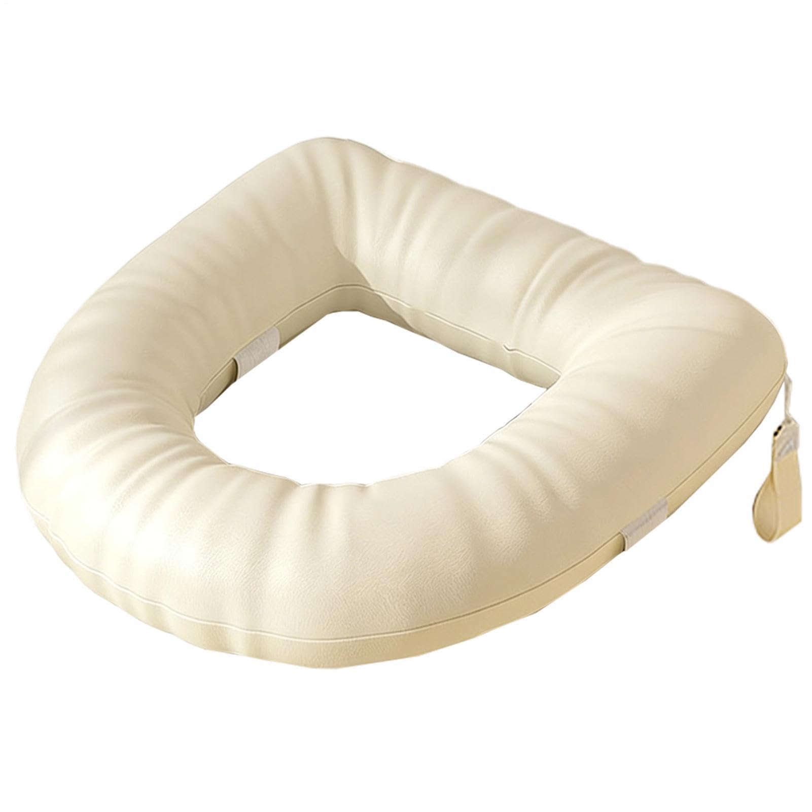 Cuscino per WC, elastico, aderente, imbottito, per sedile WC | Cuscino imbottito per sedile WC, per anziani disabili, adulti, casa, hotel, infermieri, casa, WC, impermeabile, mare