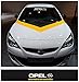 snstyling.com Pegatina para Encajar Opel Motorsport Parabrisas Raya de Sol Pegatina (Blanco - Blanco - Rayas de Color Negro)
