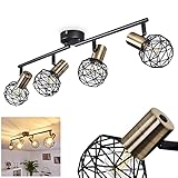 BEWEGLICHE STRAHLER: Die vier Leuchtenköpfe sind dreh- und schwenkbar. Dadurch lässt sich der Lichtkegel beliebig im Raum ausrichten.