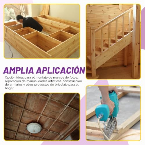 Miniatura 7 de Swpeet - Kit De Clavos Sin Cabeza Galvanizados De Longitud Múltiple 5000 Piezas, 4800 Piezas Surtidas