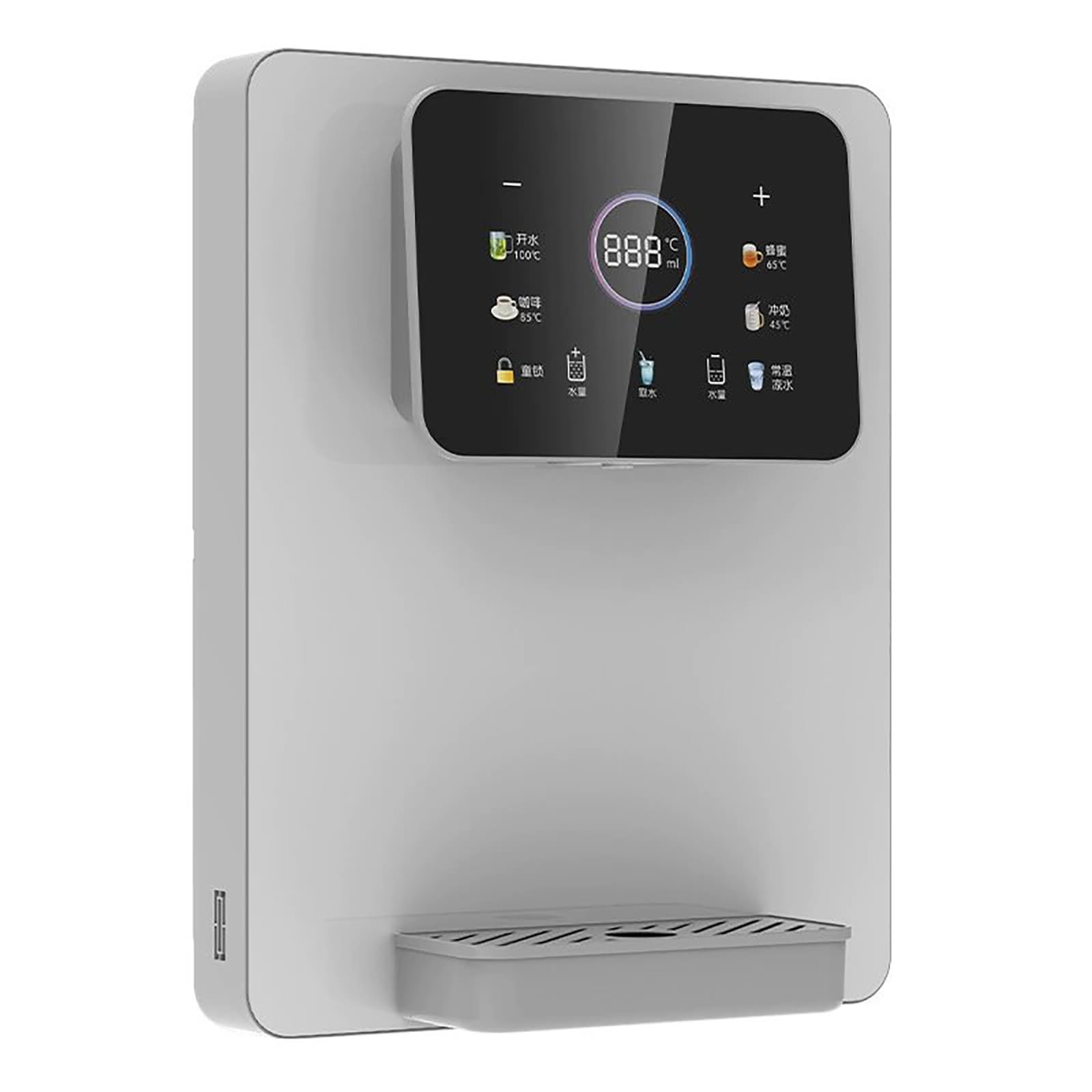 FHRKA Wall Mounted Instant Heat Water Dispenser, 2200W Hot and Cold Water Dispenser with Child Lock, Heating Water Capacity 20L/h for Home (White)