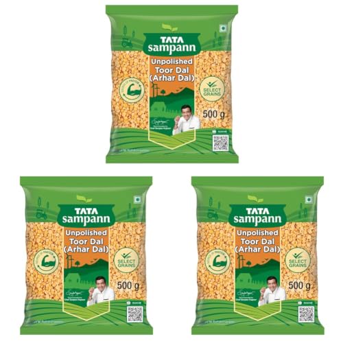 Image of Tata Sampann Toor Dal, 500g (Pack of 3)