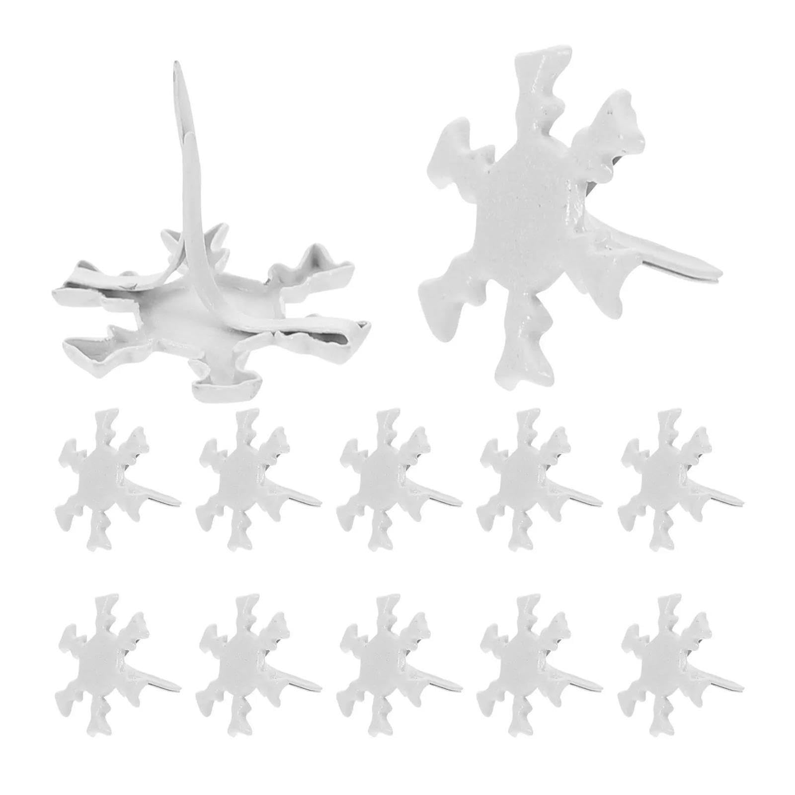 Fermacampioni Brads Decorativi con Fiocco di Neve da 300 Pezzi